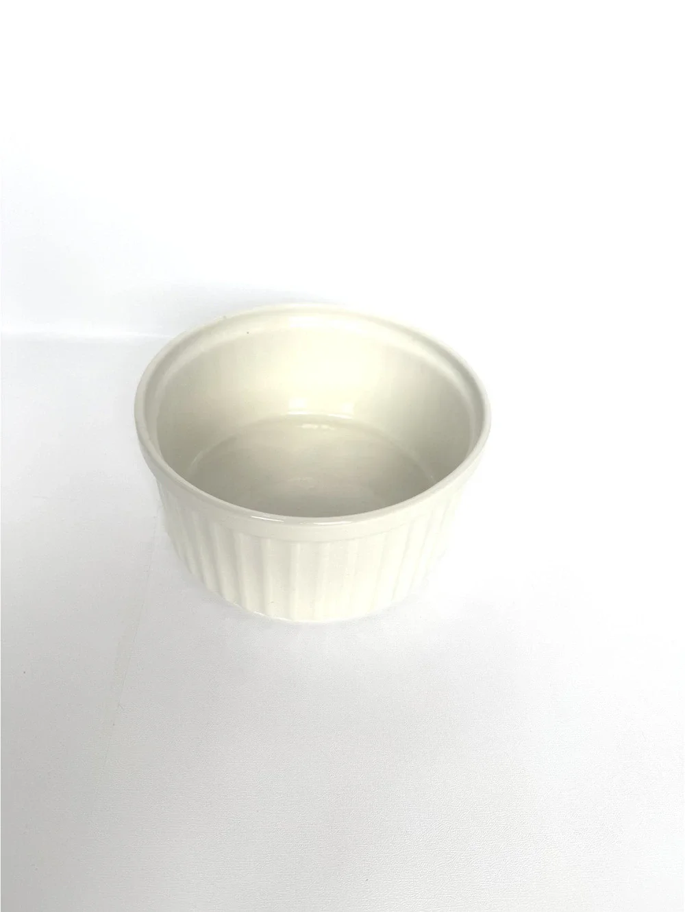Arabia Finland White Ceramic Ramekin Dish